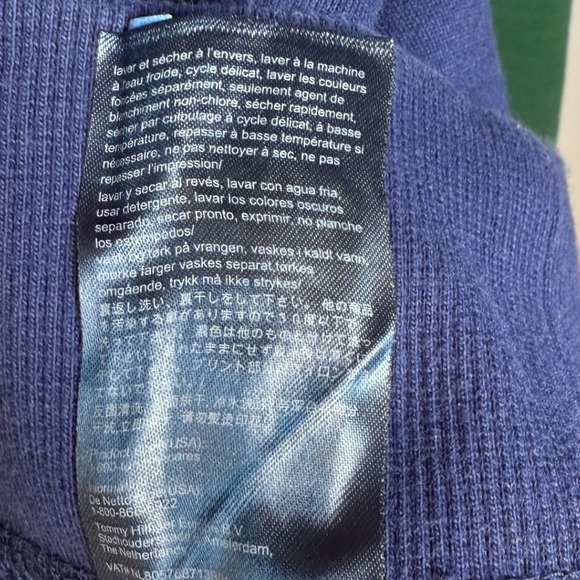 Vintage Tommy Hilfiger Anorak Pullover Sweatshirt, Kangaroo Pocket, Size XXL - Picture 9 of 9